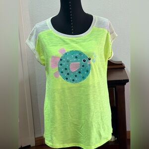 CAT AND JACK GIRLS SIZE 14/16 LIKE NEW CONDITION SUPER CUTE SEE PICS TOP SHIRT